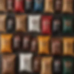 Assorted coffee bags from Trader Joe's