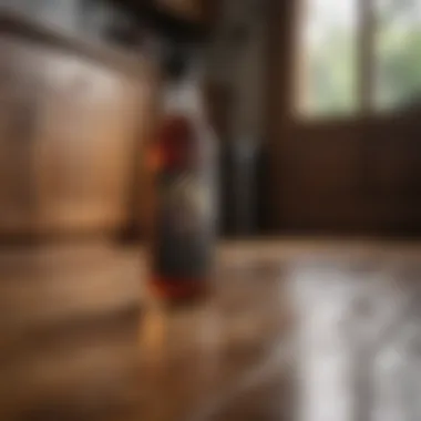 Natural vinegar solution for hardwood floor cleaning