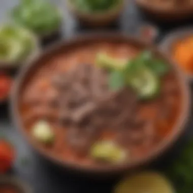 Traditional ingredients used to make authentic birria