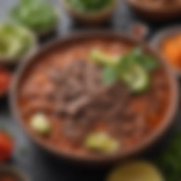 Traditional ingredients used to make authentic birria