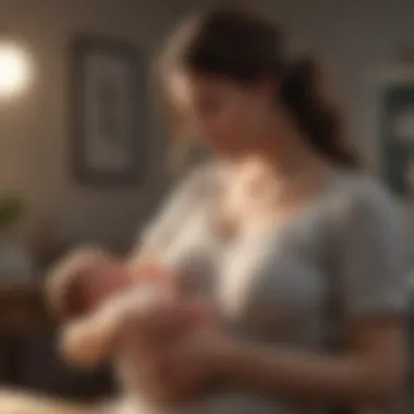 Expert Guidance An expert discussing breastfeeding tips with new parents
