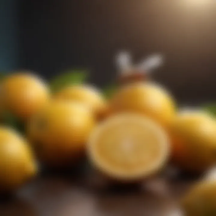 Citrus fruits like lemons are natural fruit fly repellents