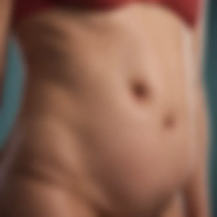 Diagram showing hormonal changes during early pregnancy