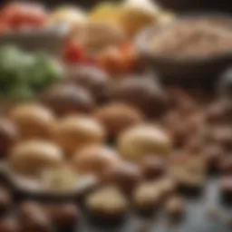 Variety of high-carb foods to avoid
