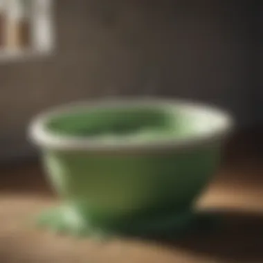Green Bowel Movements and Health Illustration of green bowel movements in a healthcare context