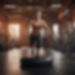 Dynamic workout session showcasing diverse exercises