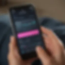 Illustration of a mobile app interface for pregnancy detection