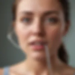 Illustration depicting the emotional response to IUD insertion