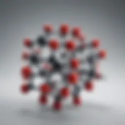 Illustration depicting the molecular structure of retinol