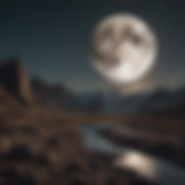 A serene landscape reflecting the emotional influence of the moon.