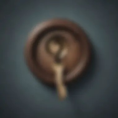 Mindful Communication Key A question mark morphing into a keyhole symbolizing unlocking mysteries