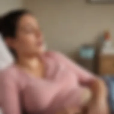 Mother-to-be experiencing fatigue and exhaustion in second pregnancy