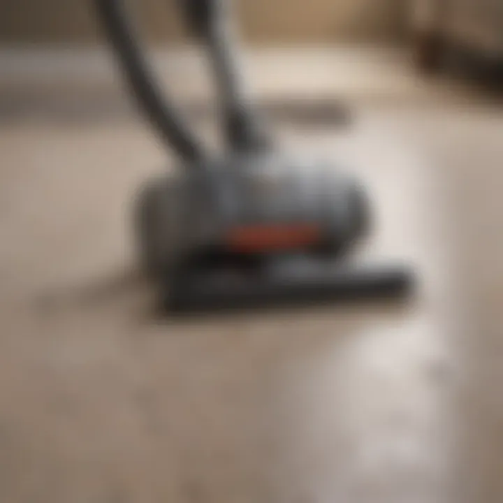 Using vacuum cleaner for air vent cleaning