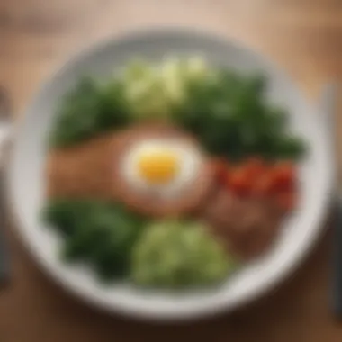 Balanced Meals for Optimal Cholesterol Levels A balanced plate showcasing legumes, leafy greens, and healthy fats.