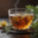 Herbal tea for bloating relief