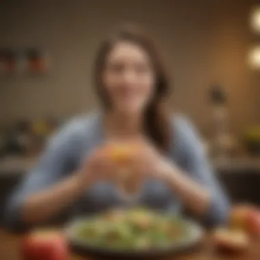 Woman enjoying a refreshing apple cider vinegar infused salad