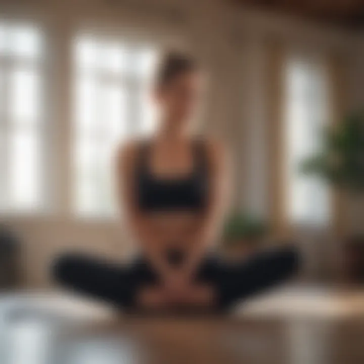 Woman doing yoga for core strength