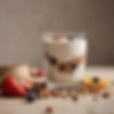 Wholesome Yogurt Blend with Fruits and Nuts Homemade yogurt with fruits and nuts