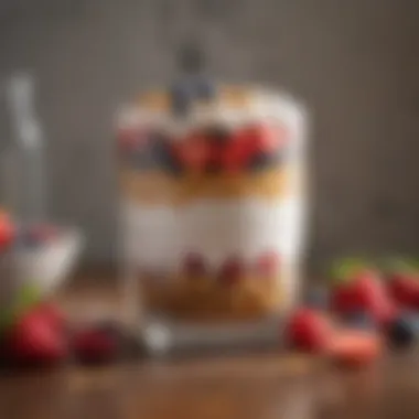Nutrient-Rich Yogurt Parfait Ingredients Fresh ingredients for yogurt parfait